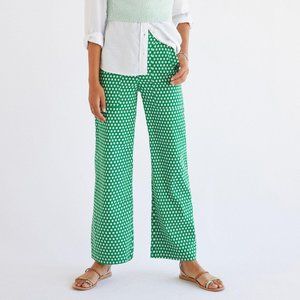 Maeve The Colette Cropped Wide-Leg Pant, Size 4, Green